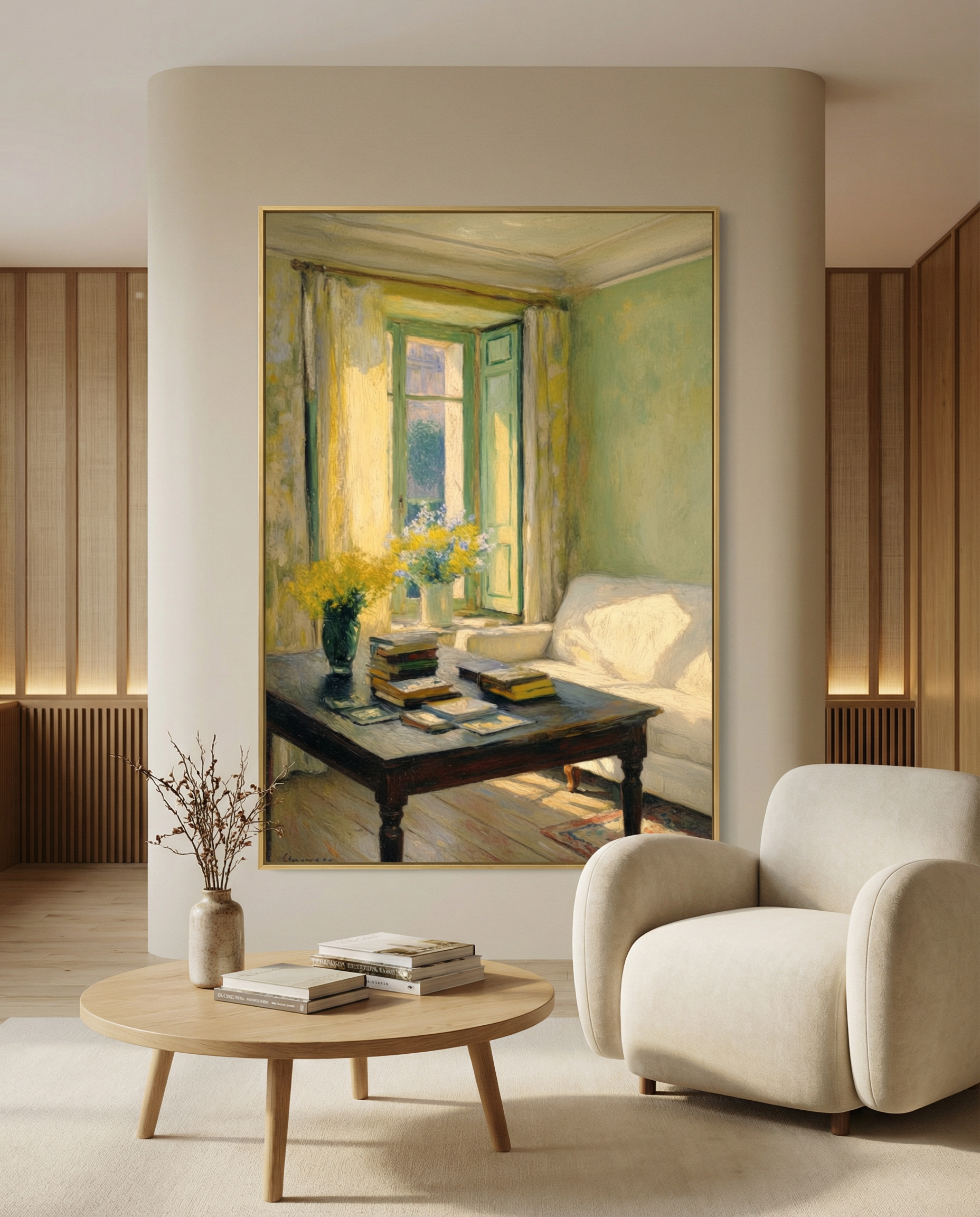 Sunlit Reading Room