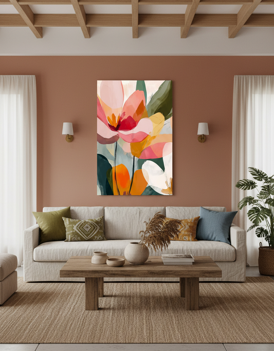 Abstract Floral Decorative Art